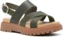 Timberland logo-debossed leather sandals Green - Thumbnail 2