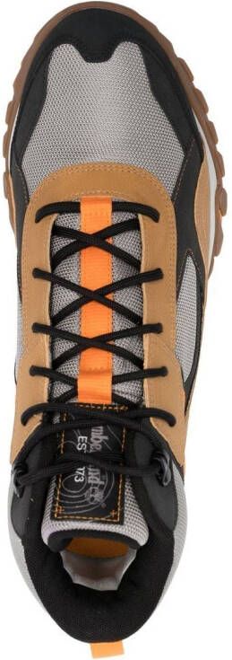 Timberland panelled lace-up hiking boots Brown