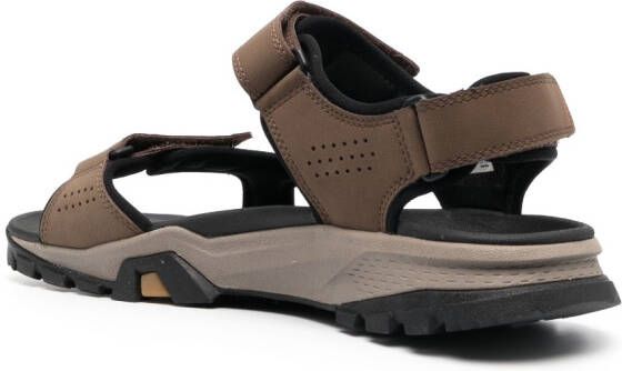 Timberland touch-strap leather sandals Brown