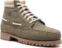 Timberland two-tone lace-up leather boots Green - Thumbnail 2