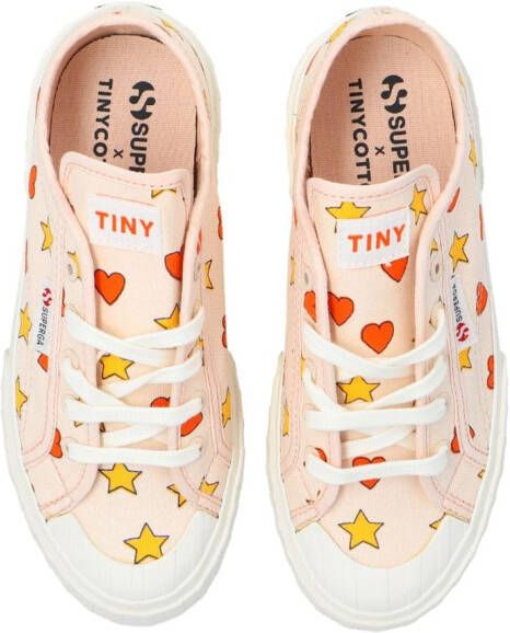 Tiny Cottons x Superga Hearts & Stars cotton sneakers Pink
