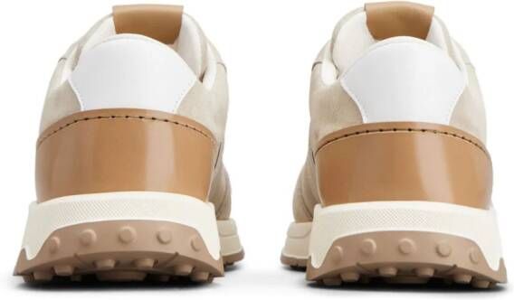 Tod's 1T panelled suede sneakers Neutrals