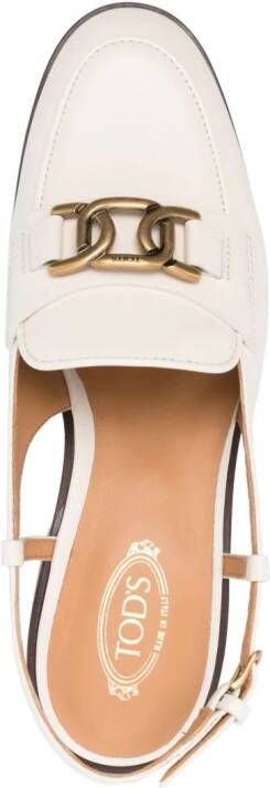 Tod's 30mm leather loafers White