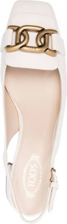 Tod's 55mm buckle-detail pumps White
