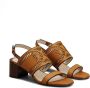 Tod's 55mm leather sandals Brown - Thumbnail 2