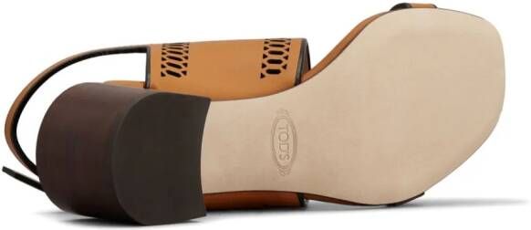 Tod's 55mm leather sandals Brown