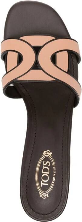 Tod's 55mm leather sandals Neutrals