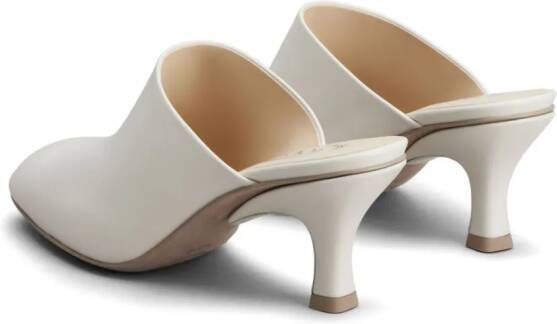 Tod's 65 leather mules White