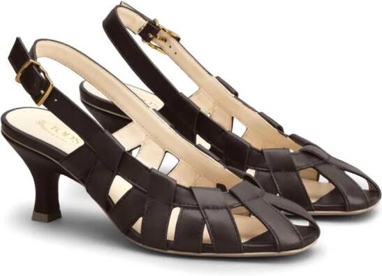 Tod's 65mm slingback leather pumps Brown