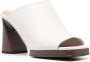 Tod's 95mm sculpted-heel leather mules Neutrals - Thumbnail 2