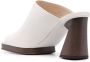 Tod's 95mm sculpted-heel leather mules Neutrals - Thumbnail 3