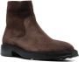 Tod's almond-toe suede ankle boots Brown - Thumbnail 2