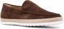 Tod's almond toe suede loafers Brown - Thumbnail 2