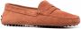 Tod's almond toe suede loafers Orange - Thumbnail 2