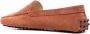 Tod's almond toe suede loafers Orange - Thumbnail 3