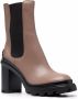 Tod's block-heel Chelsea ankle boots Brown - Thumbnail 2