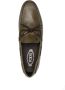 Tod's bow-detail leather loafers Green - Thumbnail 4