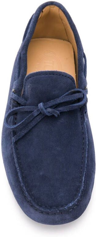 Tod's bow detail loafers Blue