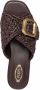 Tod's buckle-detail woven slides Brown - Thumbnail 4