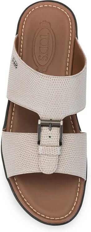 Tod's buckled cut-out sandals Grey