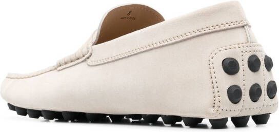 Tod's calf-suede loafers Neutrals