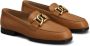 Tod's chain-detail leather loafers Brown - Thumbnail 1