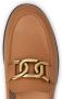 Tod's chain-detail leather loafers Brown - Thumbnail 4