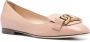 Tod's chain-embellished leather ballerina shoes Pink - Thumbnail 2