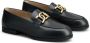 Tod's chain-embellished leather loafers Black - Thumbnail 2