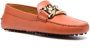 Tod's chain link-detail leather loafers Orange - Thumbnail 2
