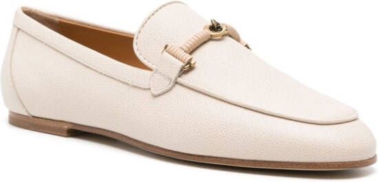 Tod's chain-link leather loafers Neutrals