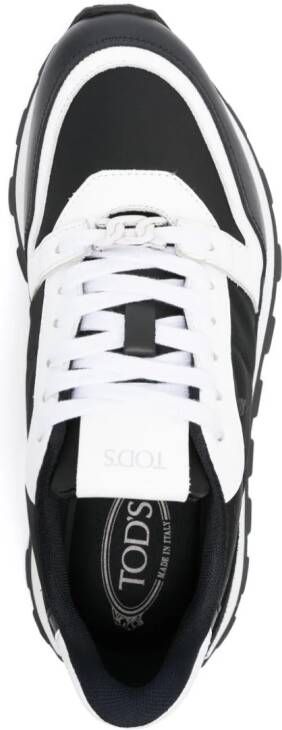 Tod's chain-link panelled sneakers Black