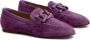 Tod's chain-plaque suede loafers Purple - Thumbnail 1
