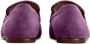 Tod's chain-plaque suede loafers Purple - Thumbnail 2