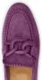 Tod's chain-plaque suede loafers Purple - Thumbnail 4