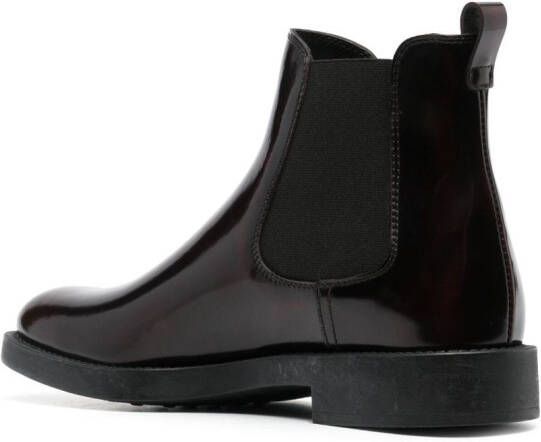 Tod's Chelsea leather ankle boots Red