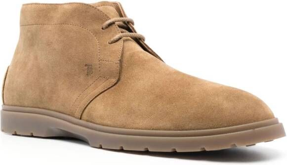 Tod's Chukka suede boots Brown