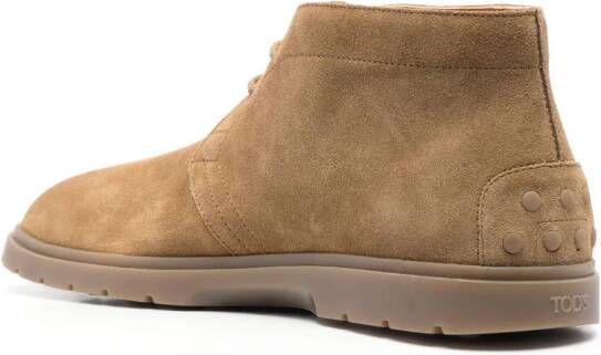 Tod's Chukka suede boots Brown