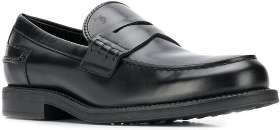 Tod's chunky penny loafers Black