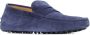 Tod's City Gommino Driving textured loafers Blue - Thumbnail 2