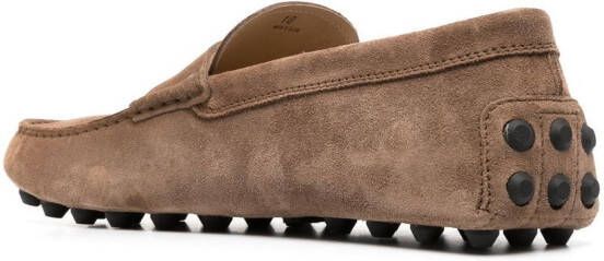 Tod's City Gommino suede shoes Brown