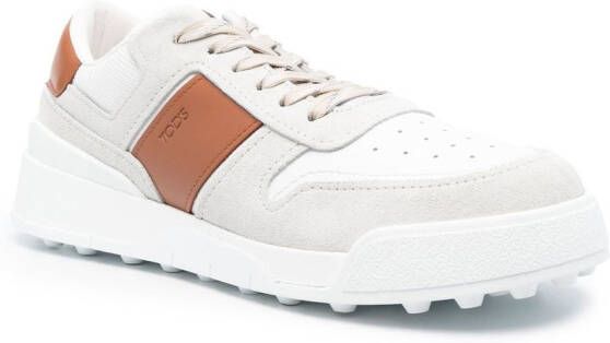 Tod's colour-block panelled sneakers White