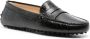 Tod's crinkled-leather penny loafers Black - Thumbnail 2