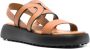 Tod's cut-out chain leather sandals Brown - Thumbnail 2