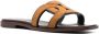 Tod's cut-out leather slides Brown - Thumbnail 2