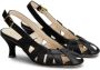 Tod's cut-out sling-back leather pumps Black - Thumbnail 2