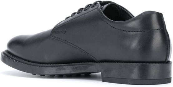 Tod's debossed logo Derby shoes Black