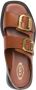Tod's double-buckle leather sandals Brown - Thumbnail 4