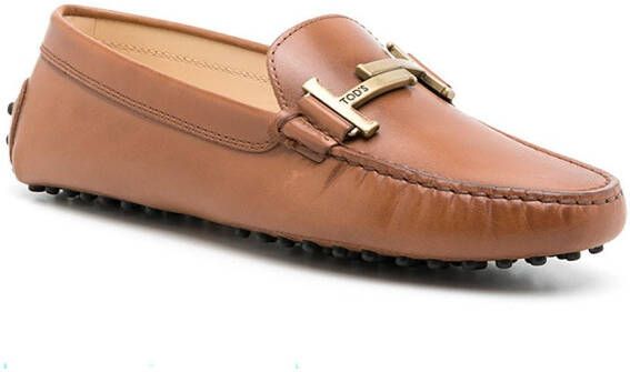 Tod's Double T Gommini loafers Brown