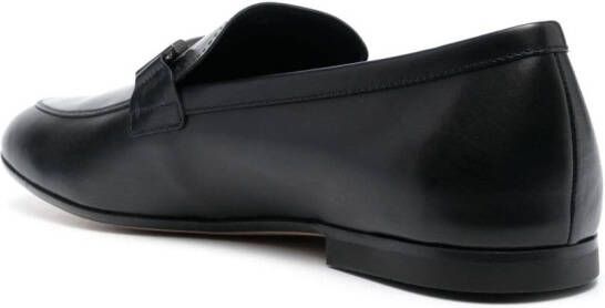 Tod's Double T leather loafers Black